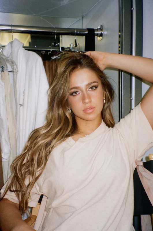 Bailey Gold Pave Short Pendant Necklace in White CZ image number 3.0